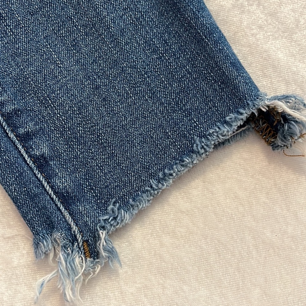 Madewell Skinny Crop Jeans Sz 24 w/Raw Hem - Picture 5 of 7